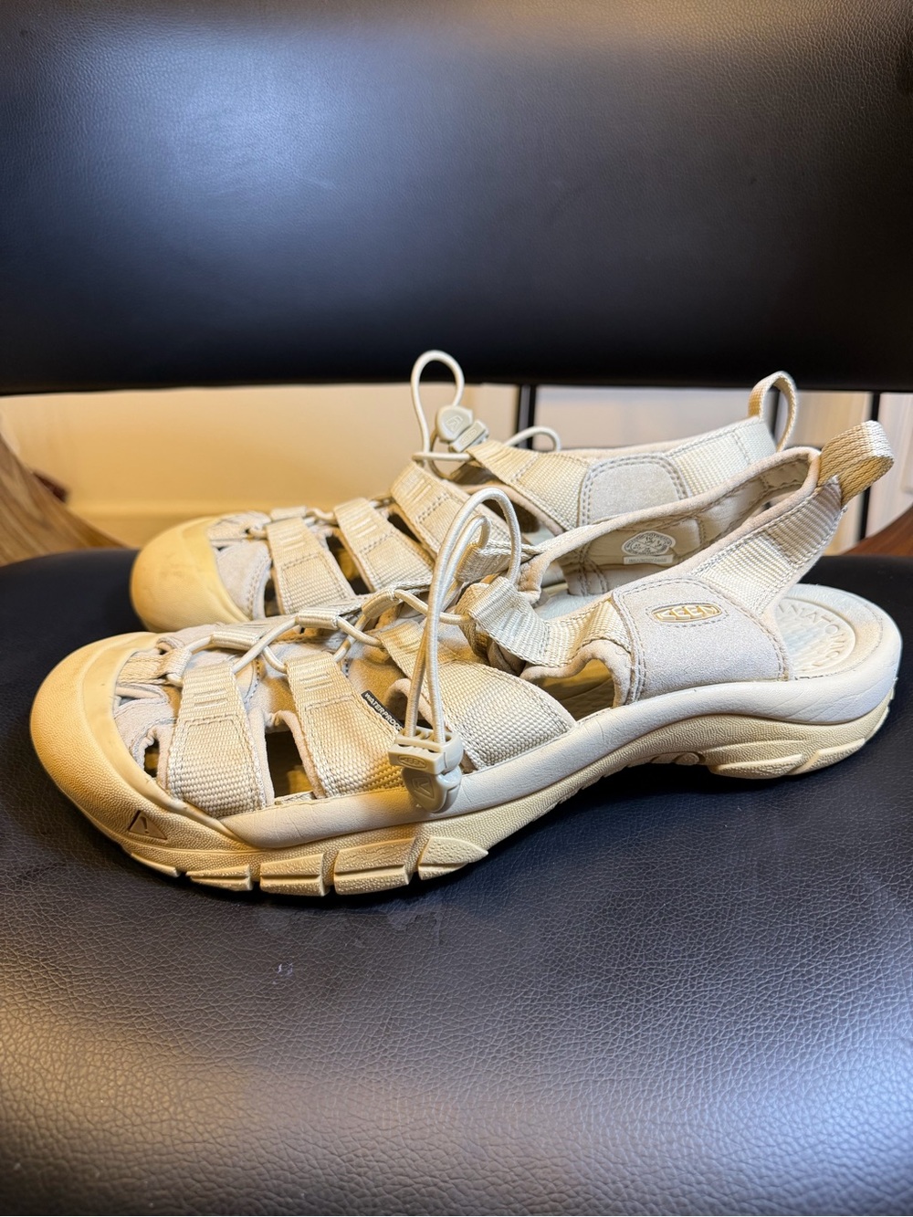 KEEN OUTDOOR Men's Newport H2 Sandals - Monochrome/Safari Size 10